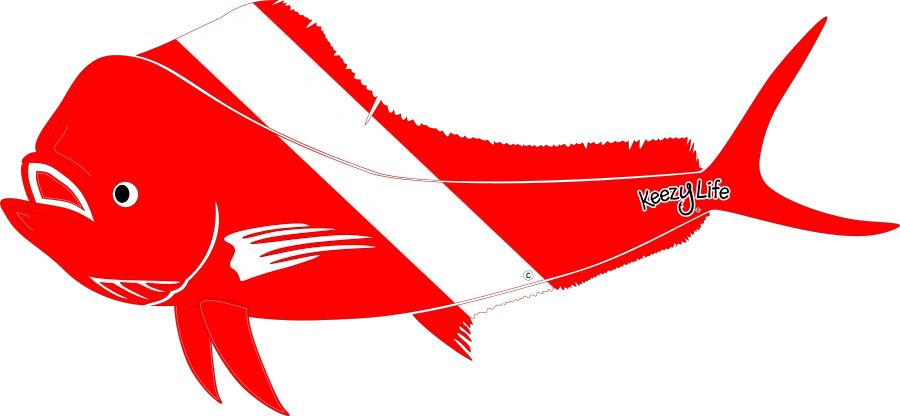 Penn Fishing Mahi Mahi Decal Laminated